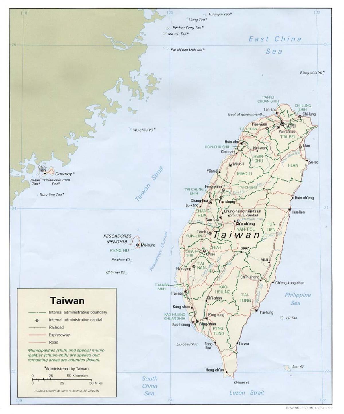 Taiwan bas peta laluan