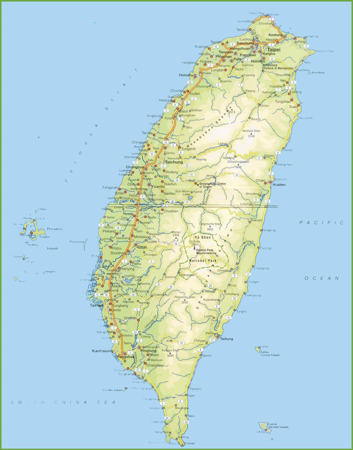 Peta Taiwan camping