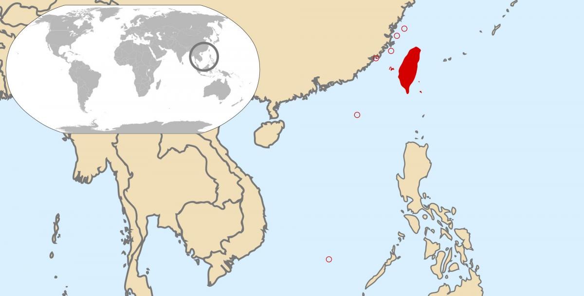 Taiwan peta dunia