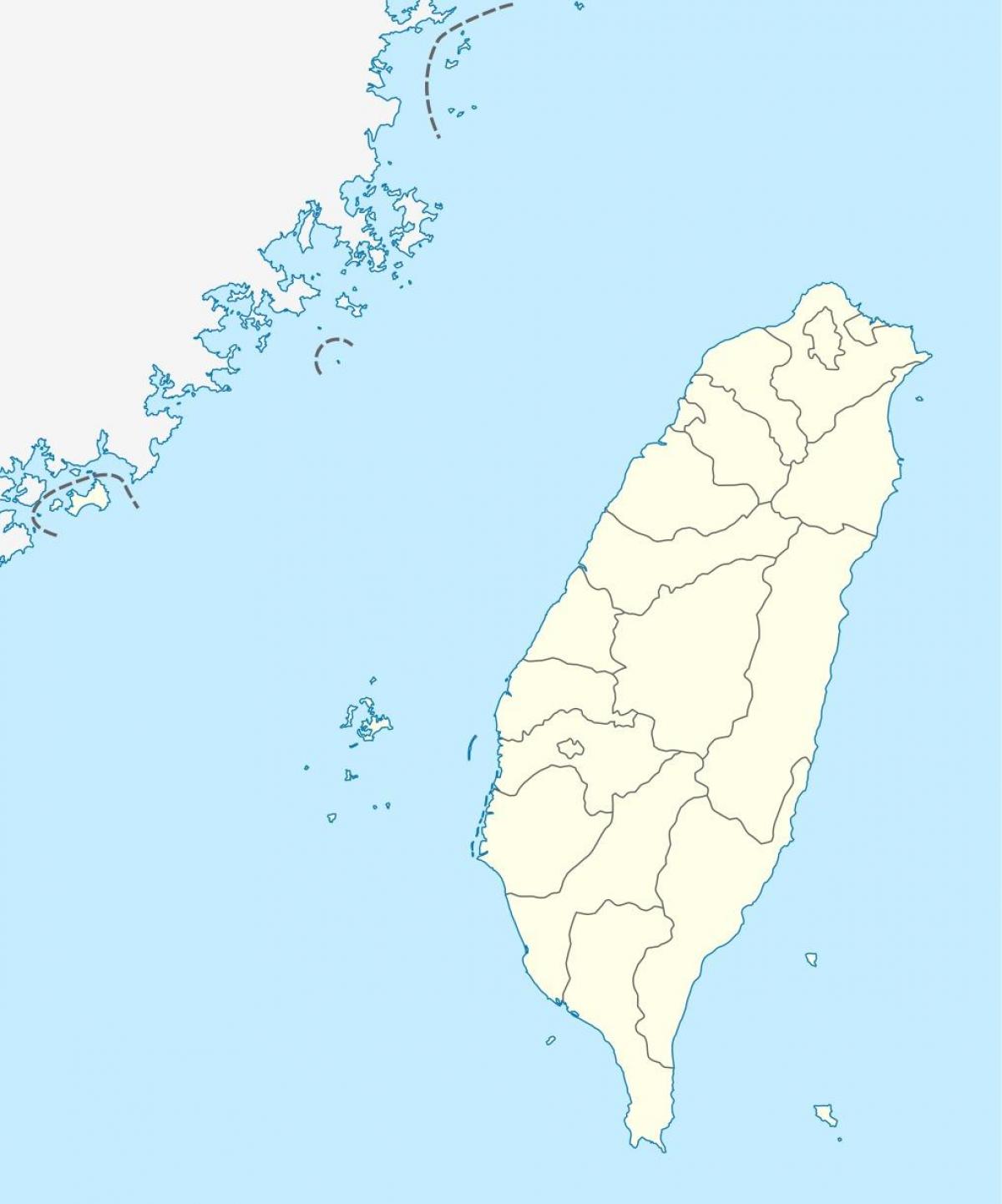 Peta Taiwan vektor