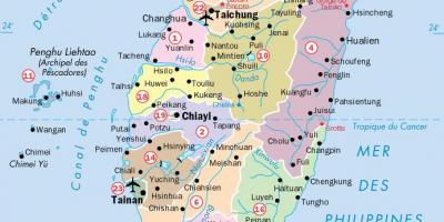 Peta kota Taiwan