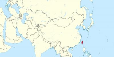 Taiwan peta di asia