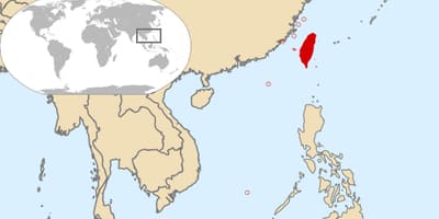 Negara Taiwan di peta dunia