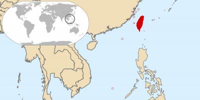 Taiwan peta dunia