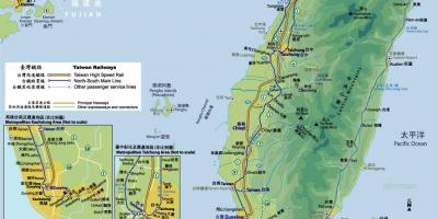Taiwan kereta api peta kereta api