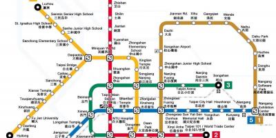 Peta kereta bawah tanah Taiwan