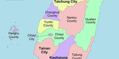 Peta Taiwan politik