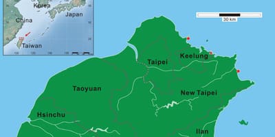 Utara Taiwan peta